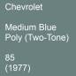 Preview: Chevrolet, Medium Blue Poly (Two-Tone), 85 (1977).